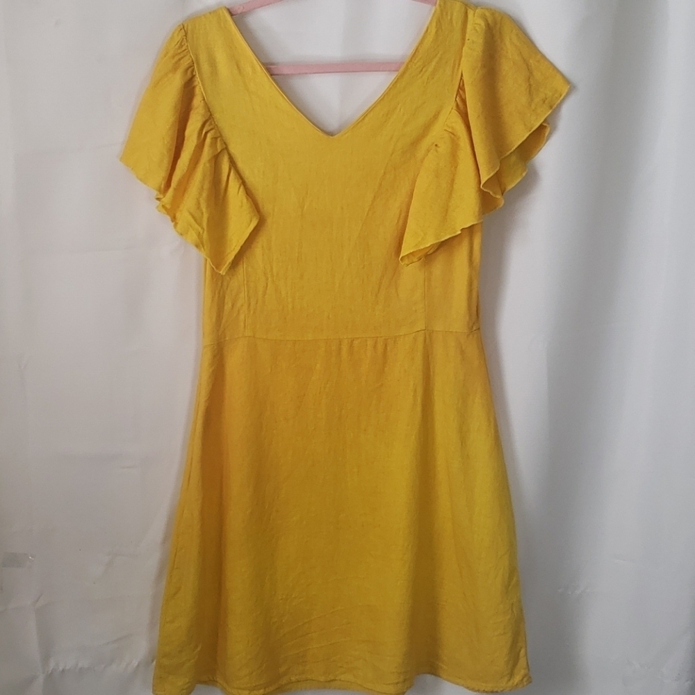 A.n.  day yellow dress Size 2 - Picture 11 of 16